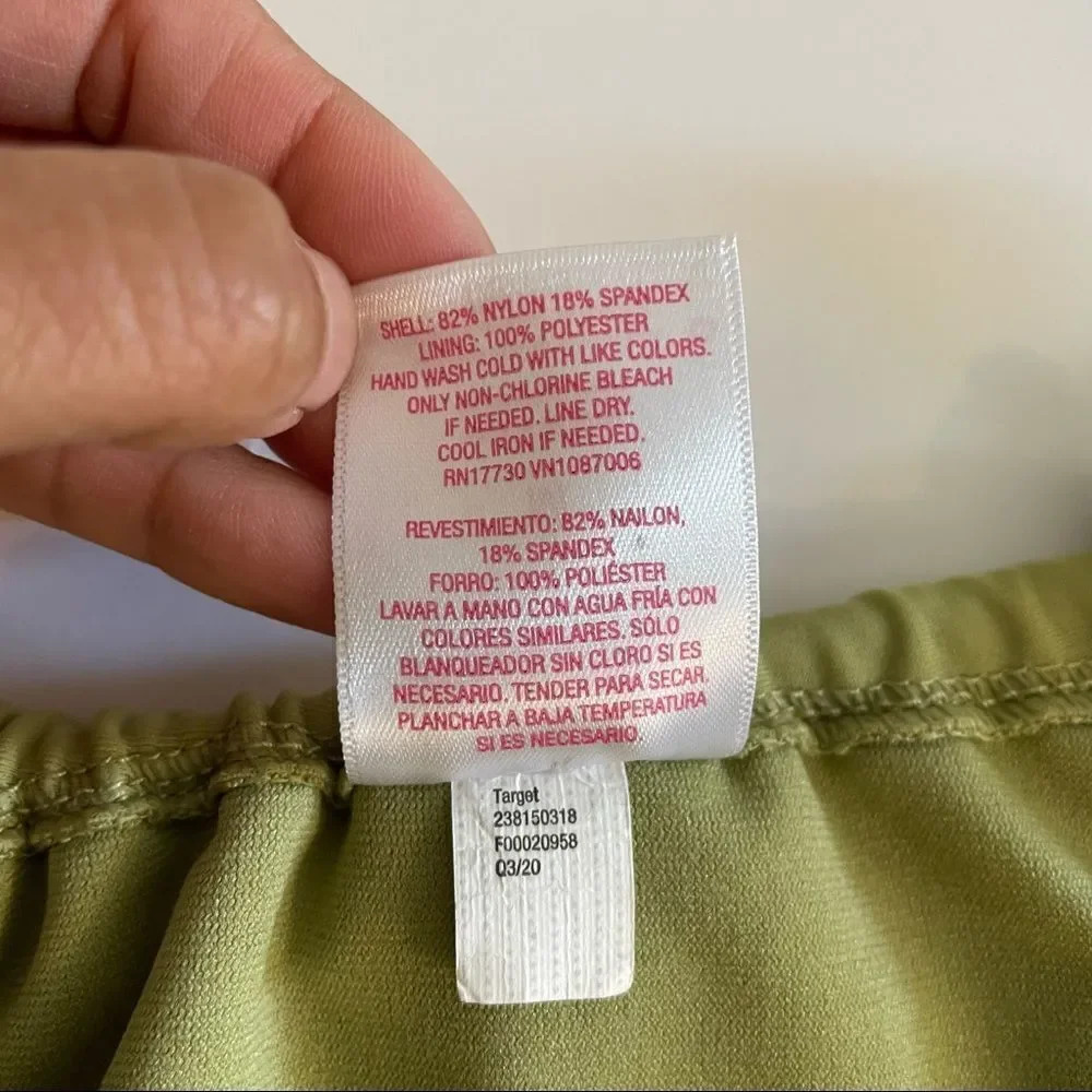 Xhilaration green high leg scoop waist bikini bottom - Picture 11 of 11